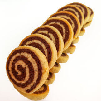 Cass'noisette | Biscuits vanille et chocolat en forme de spirale