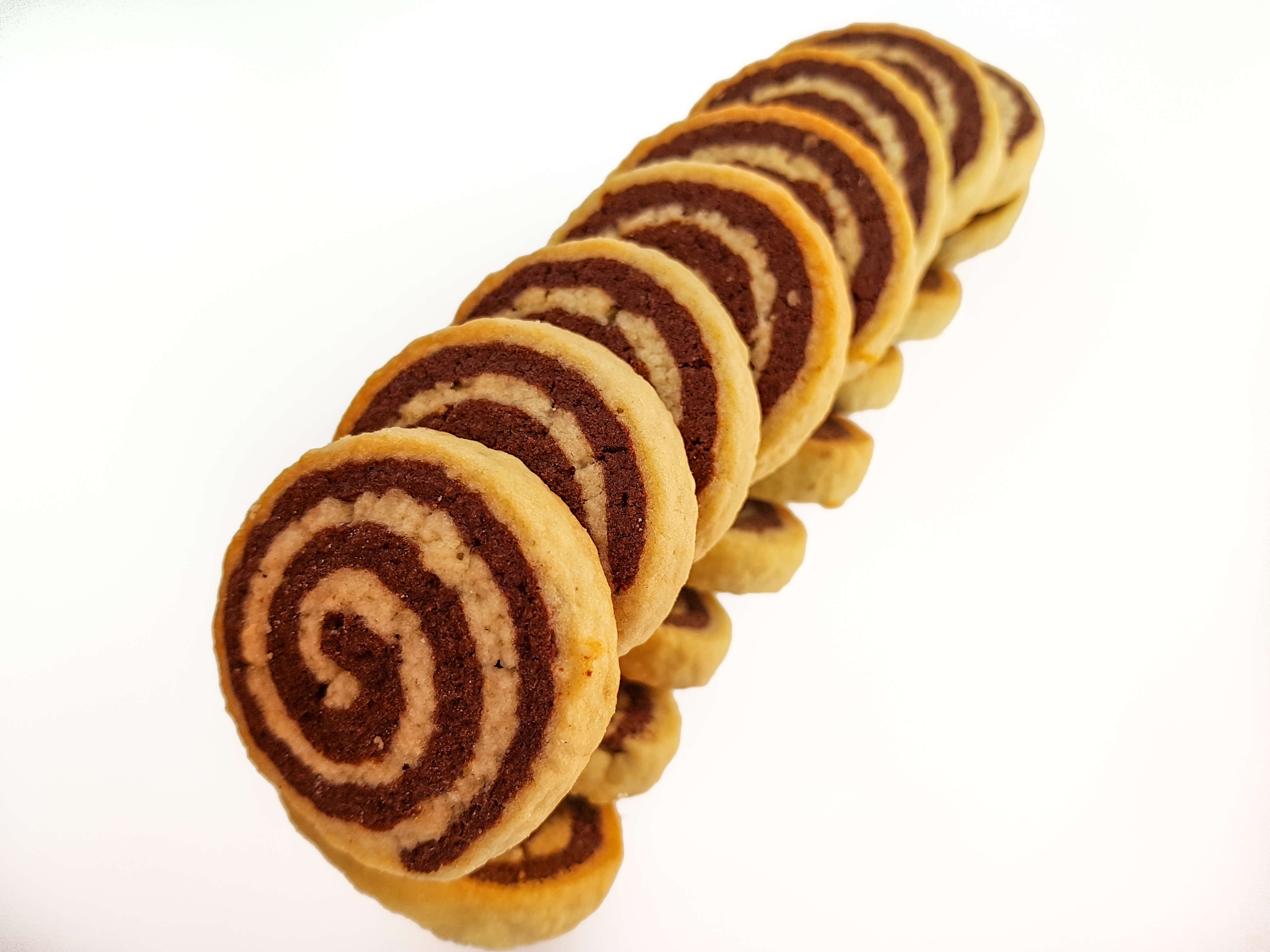 Cass'noisette | Biscuits vanille et chocolat en forme de spirale
