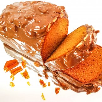 Cass'noisette | Cake au caramel et noix de pécan enrobé de chocolat au lait