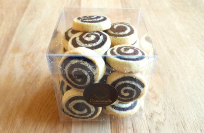 Cass'noisette | Biscuits vanille et chocolat en forme de spirale