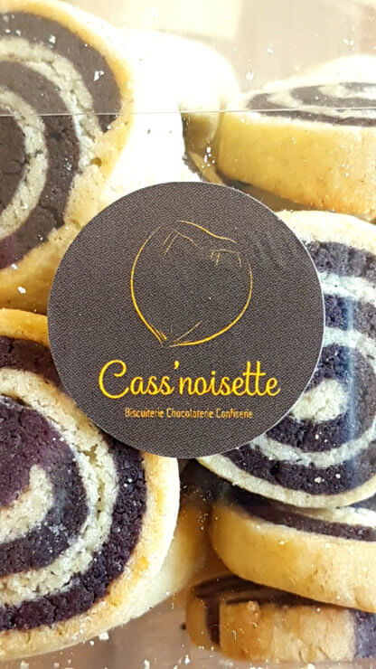 Cass'noisette | Biscuits vanille et chocolat en forme de spirale