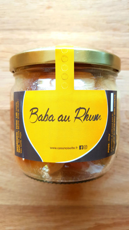 Cass'noisette | Baba au rhum en bocaux