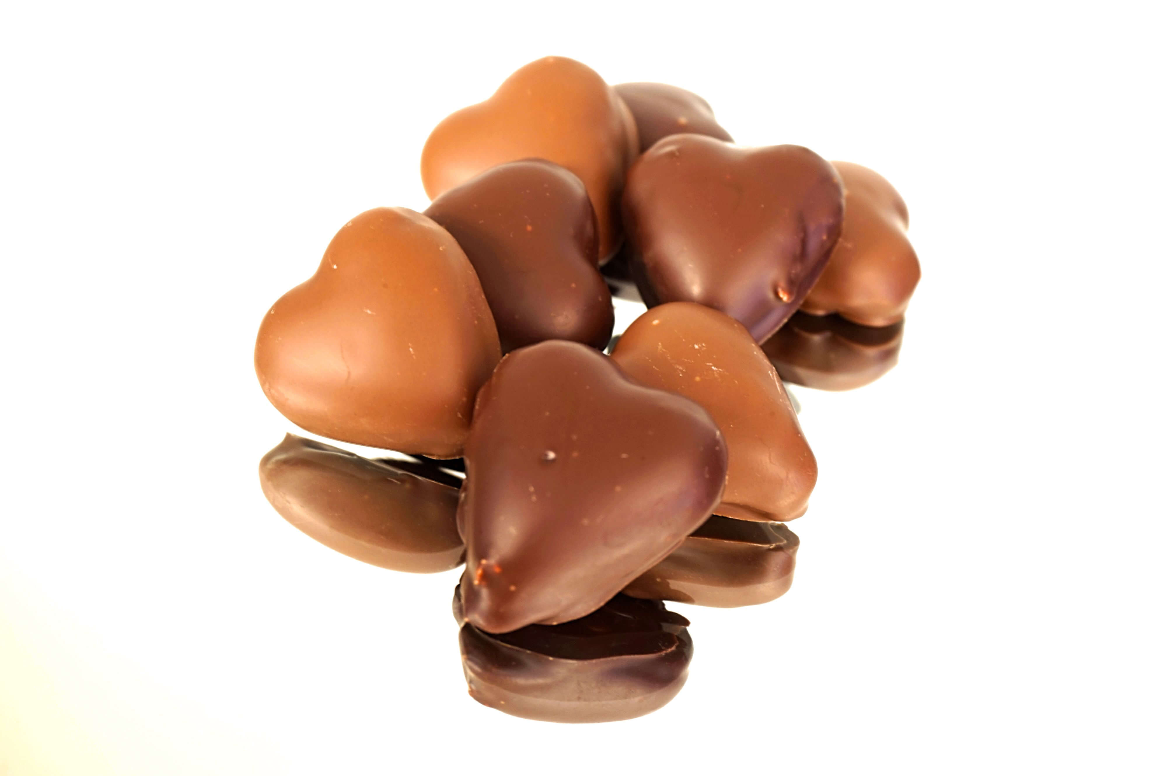 Petits cœurs guimauve enrobés de chocolat Cass'noisette | Coeurs de guimauve enrobés de chocolat